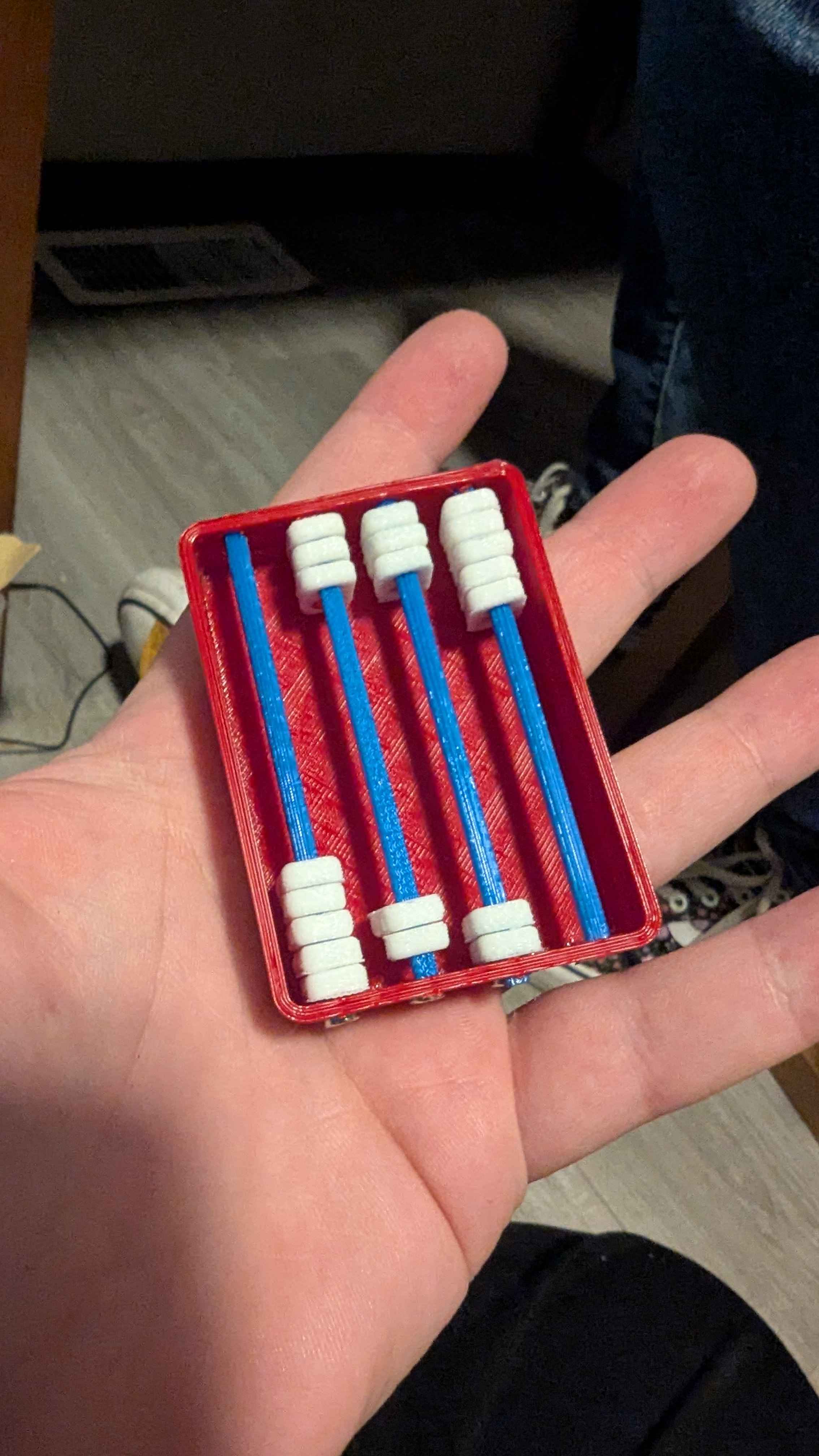 Abacus held in hand